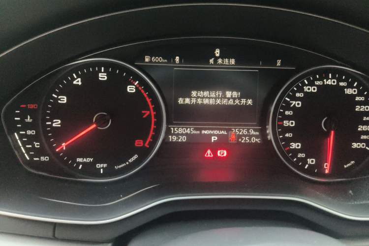 Used Audi A4L 2019 40 TFSI Ambition China VI Odometer Close Up