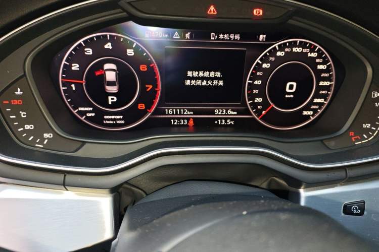 Used Audi A4L 2019 40 TFSI Fashion Edition China VI Emission Standard Odometer Close Up