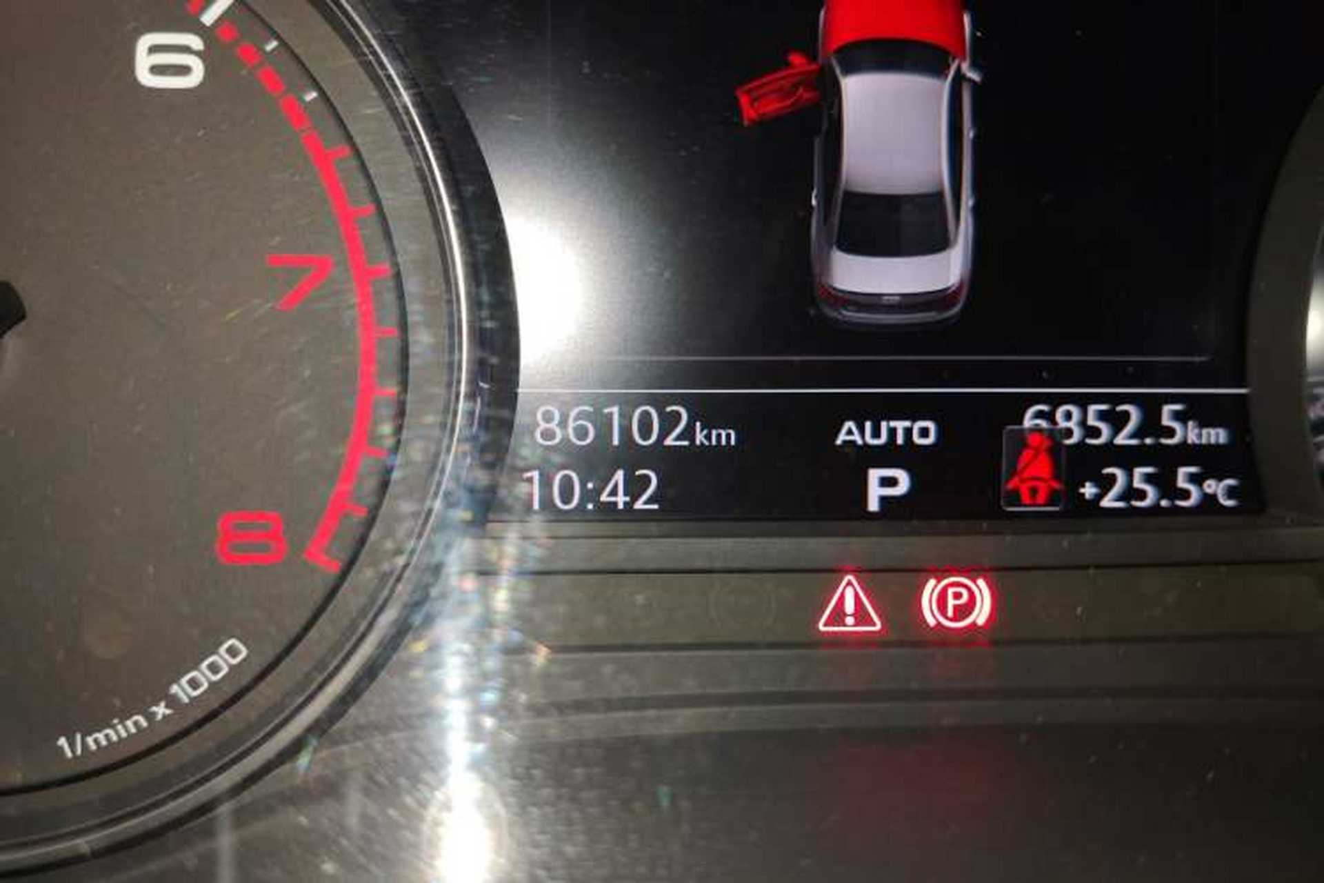 Used Audi A4L 2019 40 TFSI Ambition China VI Odometer Close Up