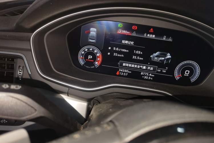 Used Audi A4L 2020 40 TFSI quattro Luxury Dynamic Model Odometer Close Up