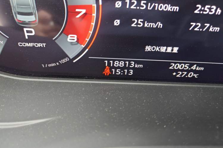 Used Audi A4L 2020 45 TFSI quattro Prestige Dynamic Edition Odometer Close Up