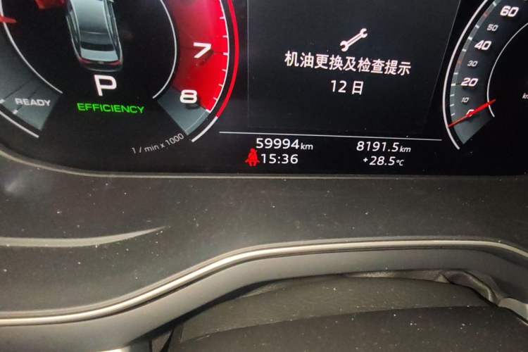 Used Audi A4L 2020 40 TFSI Fashion Dynamic Model Odometer Close Up