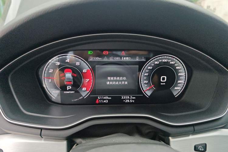 Used Audi A4L 2020 40 TFSI quattro Luxury Dynamic Model Instrument Cluster