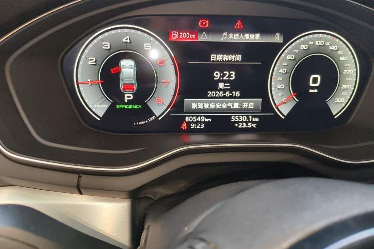 Used Audi A4L 2020 40 TFSI Fashion Dynamic Model Odometer Close Up