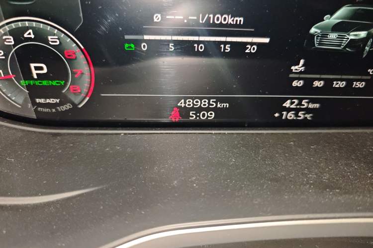 Used Audi A4L 2020 40 TFSI Fashion Dynamic Model Odometer Close Up