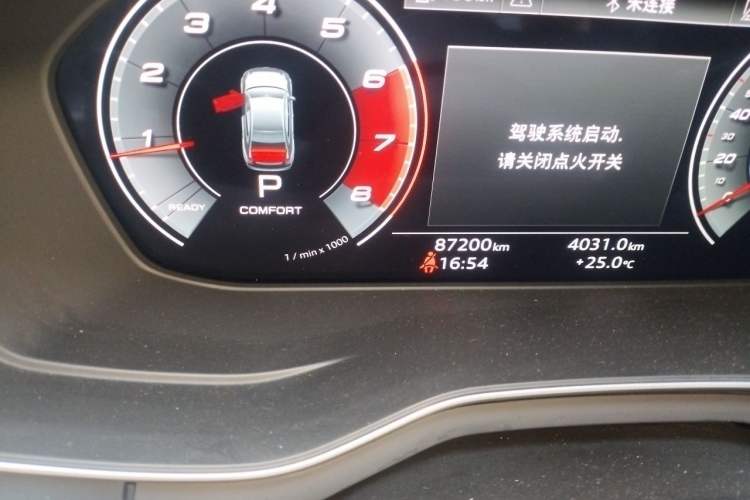 Used Audi A4L 2020 40 TFSI Fashion Dynamic Model Odometer Close Up