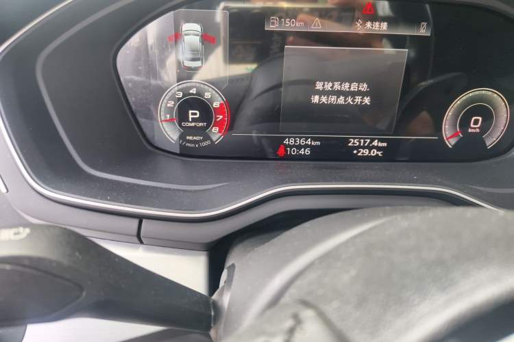 Used Audi A4L 2020 40 TFSI Fashion Dynamic Model Odometer Close Up