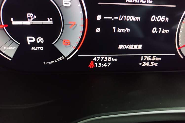 Used Audi A4L 2020 45 TFSI quattro Prestige Dynamic Edition Odometer Close Up