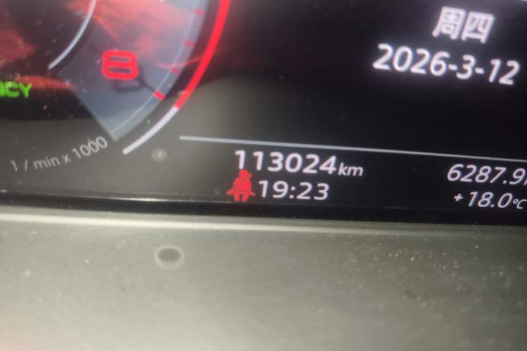 Used Audi A4L 2020 40 TFSI Luxury Dynamic Model Odometer Close Up