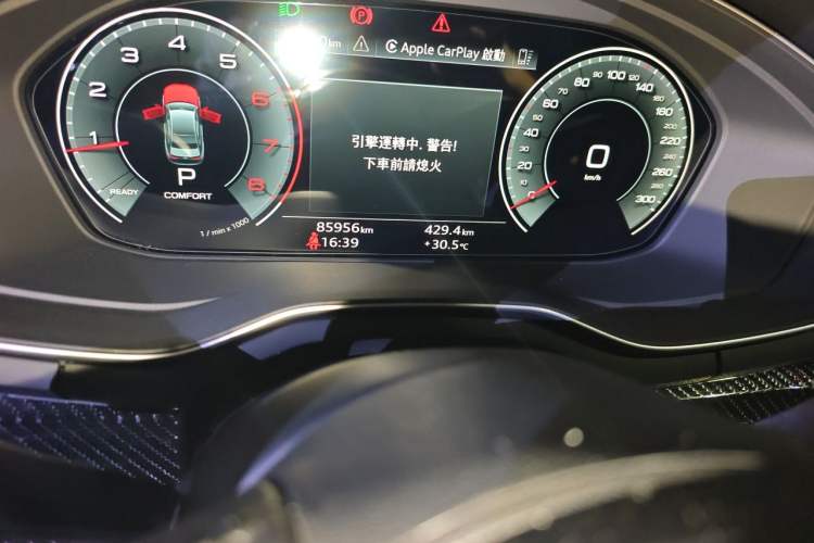 Used Audi A4L 2020 40 TFSI Fashion Dynamic Model Odometer Close Up
