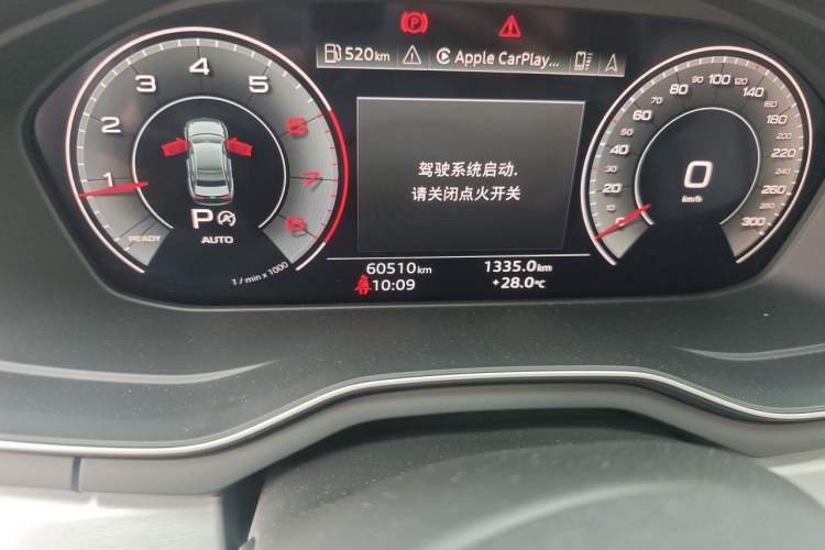 Used Audi A4L 2020 40 TFSI quattro Luxury Dynamic Model Odometer Close Up
