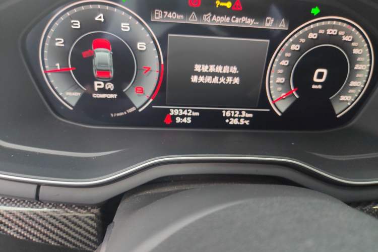 Used Audi A4L 2020 45 TFSI quattro Prestige Dynamic Edition Odometer Close Up