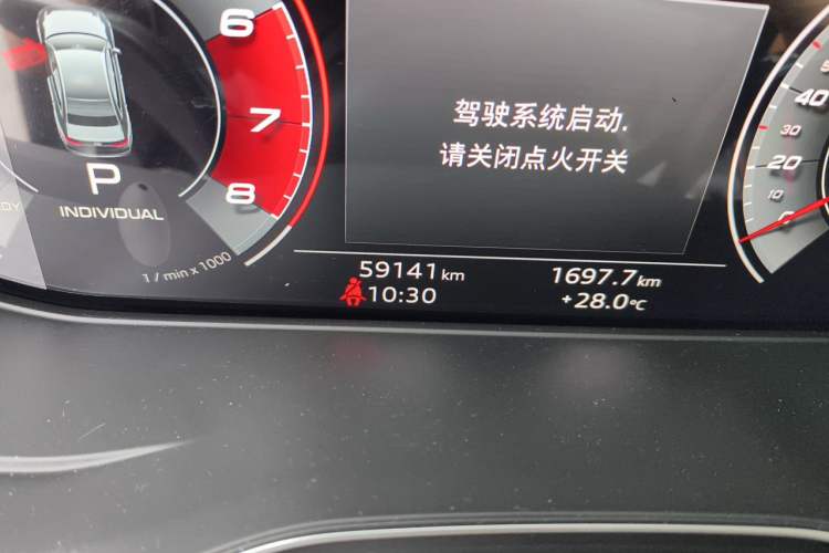 Used Audi A4L 2020 40 TFSI Fashion Dynamic Model Odometer Close Up