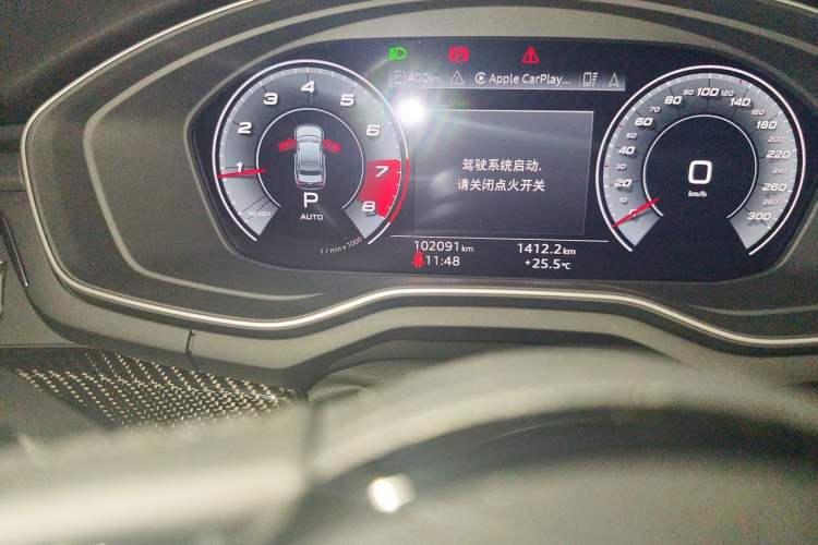 Used Audi A4L 2020 45 TFSI quattro Prestige Dynamic Edition Odometer Close Up