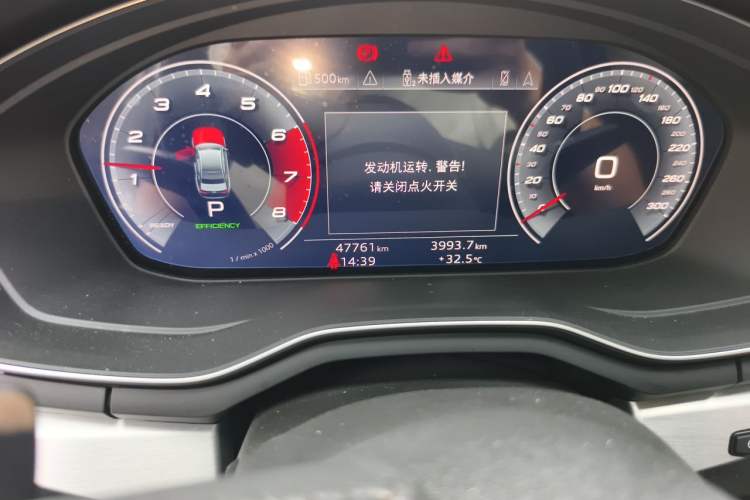 Used Audi A4L 2020 40 TFSI Fashion Dynamic Model Odometer Close Up