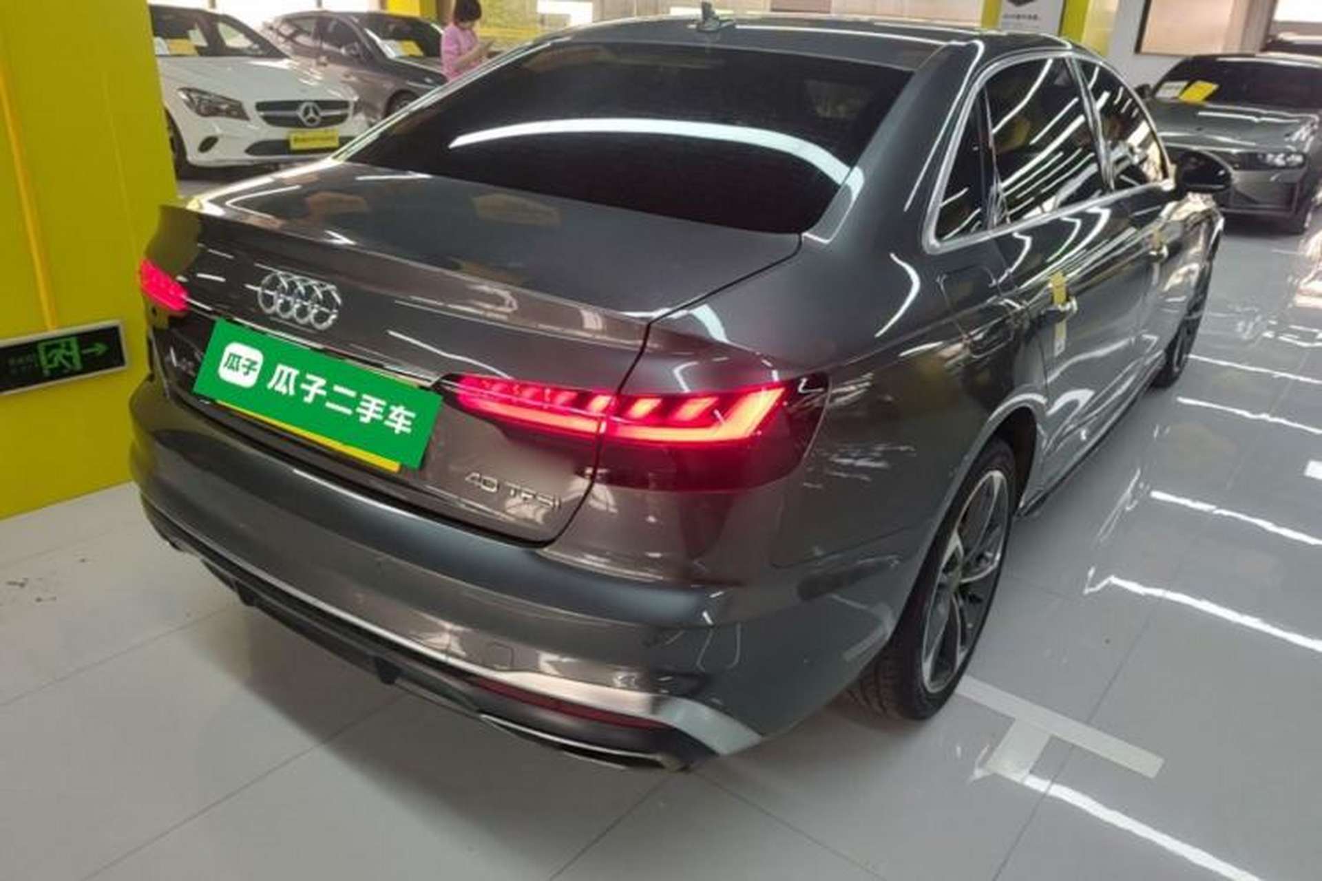 Used Audi A4L 2020 40 TFSI Luxury Dynamic Model Rear Right 45 Deg