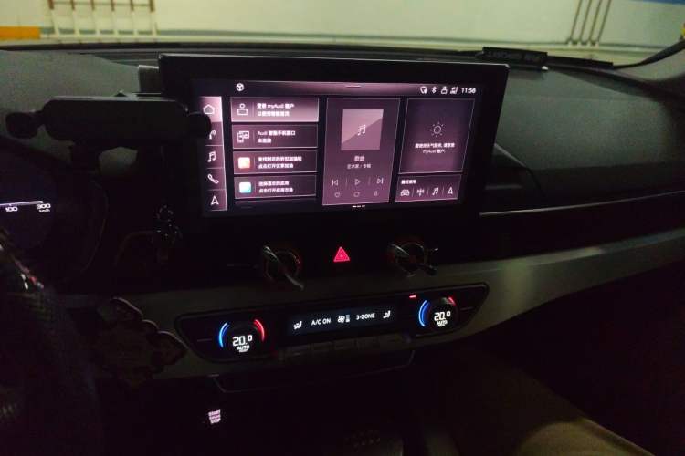 Used Audi A4L 2020 40 TFSI Luxury Dynamic Model Audio And AC Panel