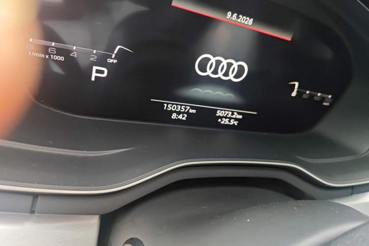 Used Audi A4L 2020 40 TFSI Luxury Dynamic Model Odometer Close Up