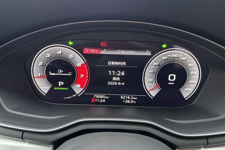 Used Audi A4L 2020 40 TFSI Fashion Dynamic Model Odometer Close Up