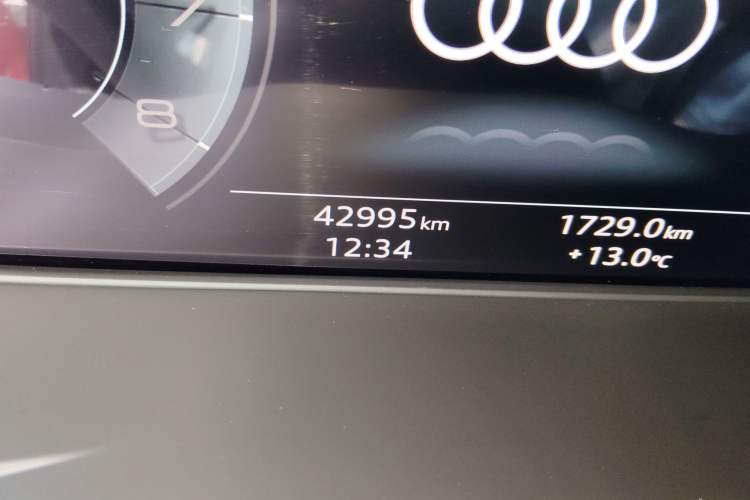 Used Audi A4L 2020 40 TFSI Fashion Dynamic Model Odometer Close Up
