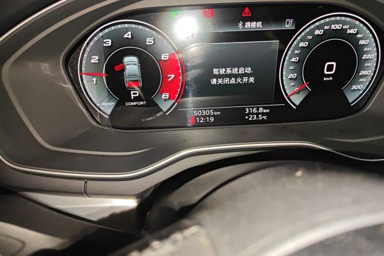 Used Audi A4L 2020 40 TFSI Fashion Dynamic Model Odometer Close Up