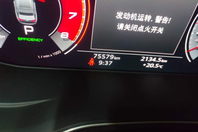 Used Audi A4L 2020 40 TFSI Fashionable and Elegant Model Odometer Close Up