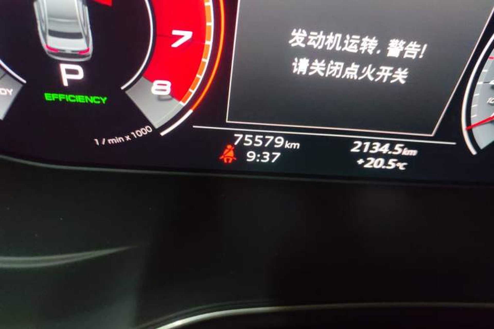 Used Audi A4L 2020 40 TFSI Fashionable and Elegant Model Odometer Close Up