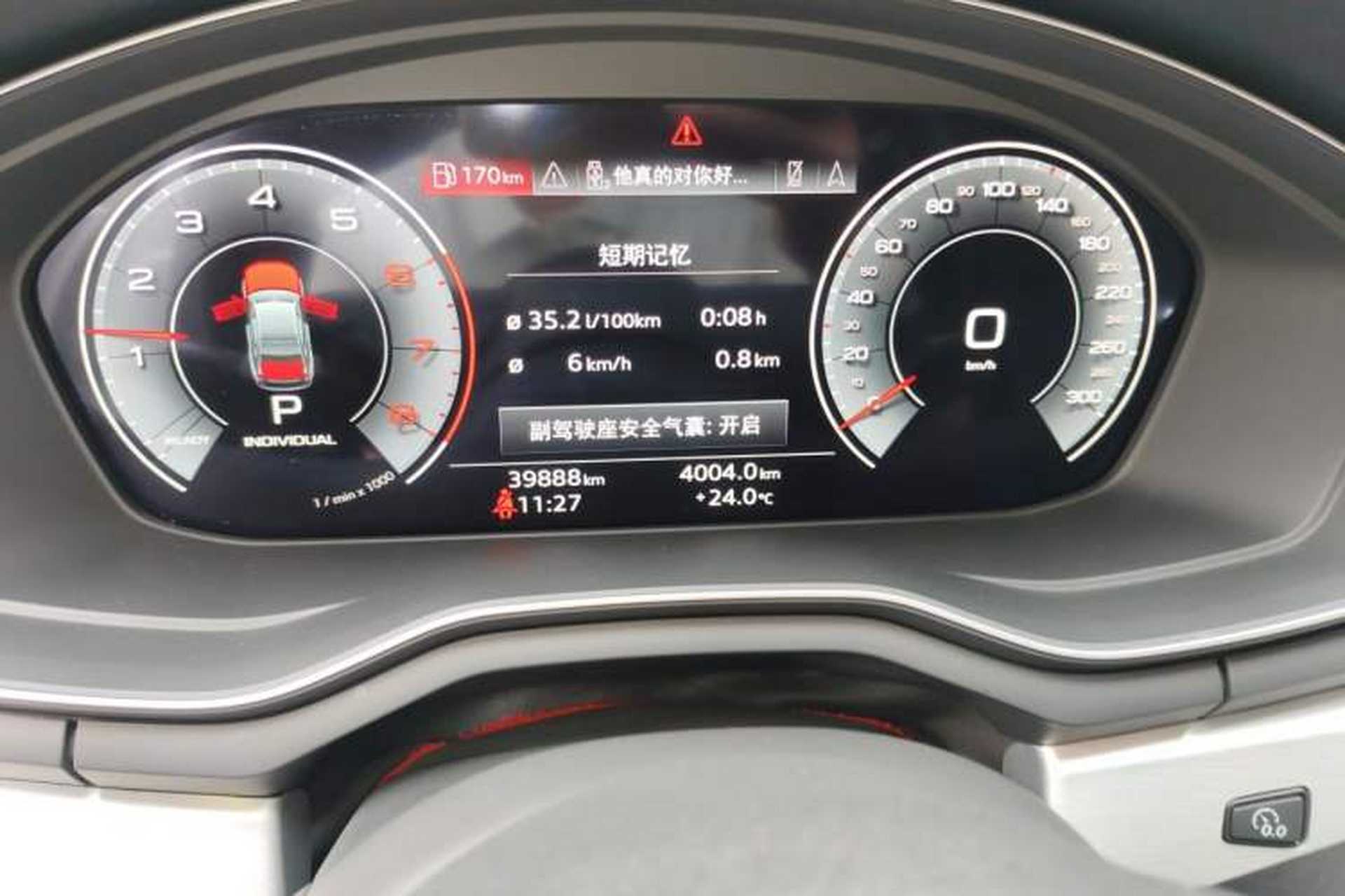 Used Audi A4L 2020 40 TFSI Luxury Dynamic Model Instrument Cluster