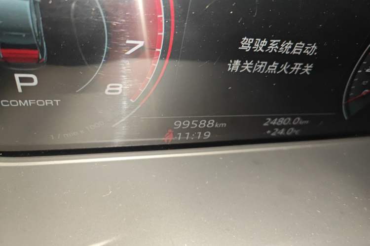 Used Audi A4L 2020 40 TFSI Fashion Dynamic Model Odometer Close Up