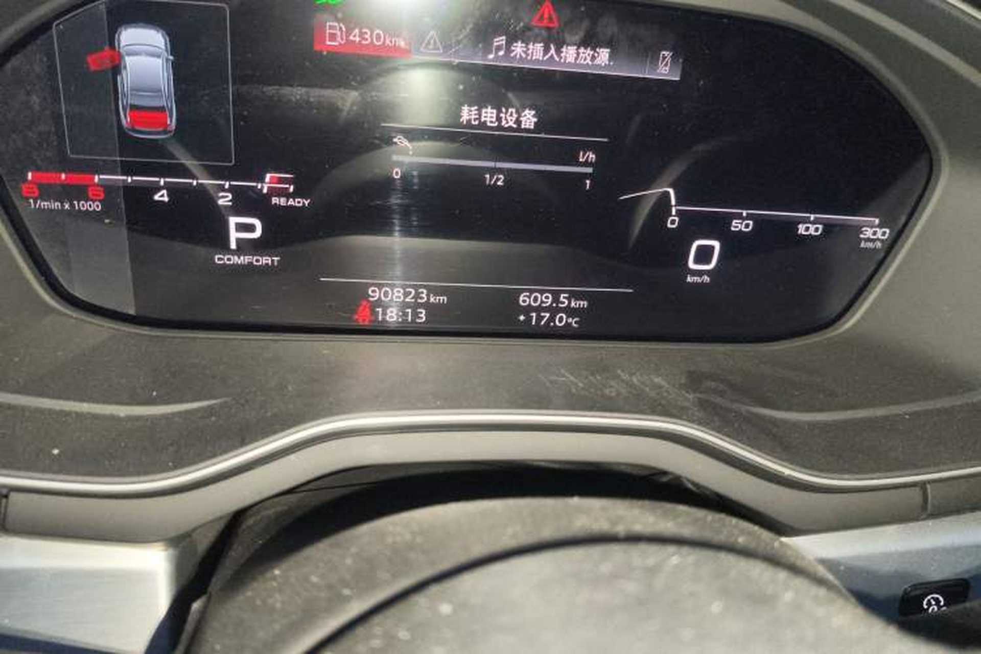 Used Audi A4L 2020 40 TFSI Fashion Dynamic Model Odometer Close Up