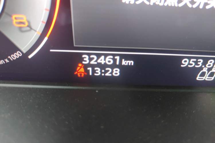 Used Audi A4L 2020 40 TFSI Fashion Dynamic Model Odometer Close Up