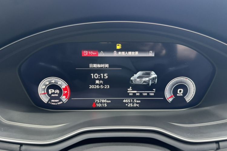 Used Audi A4L 2020 40 TFSI Fashion Dynamic Model Odometer Close Up