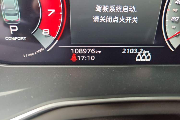Used Audi A4L 2020 40 TFSI Fashion Dynamic Model Odometer Close Up