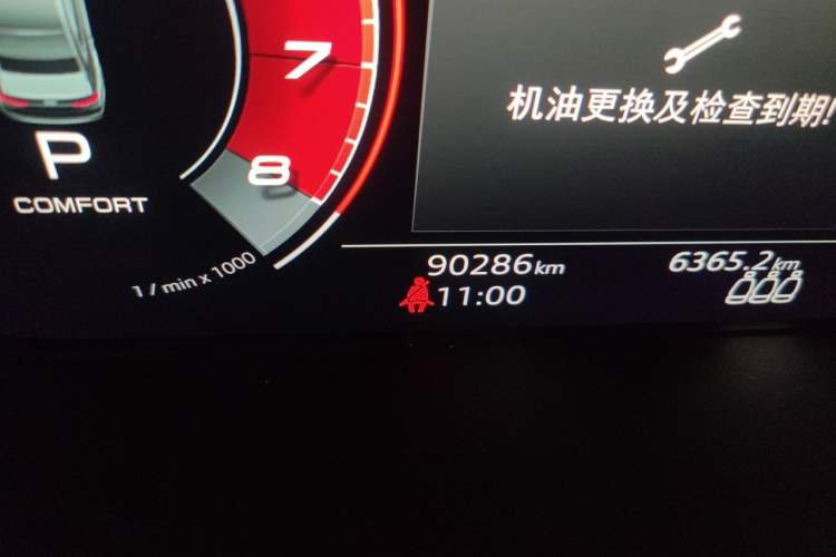 Used Audi A4L 2020 40 TFSI Fashion Dynamic Model Odometer Close Up