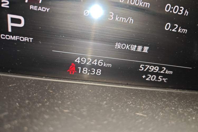 Used Audi A4L 2020 40 TFSI Fashion Dynamic Model Odometer Close Up