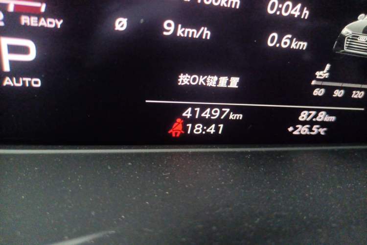 Used Audi A4L 2020 40 TFSI quattro Luxury Dynamic Model Odometer Close Up