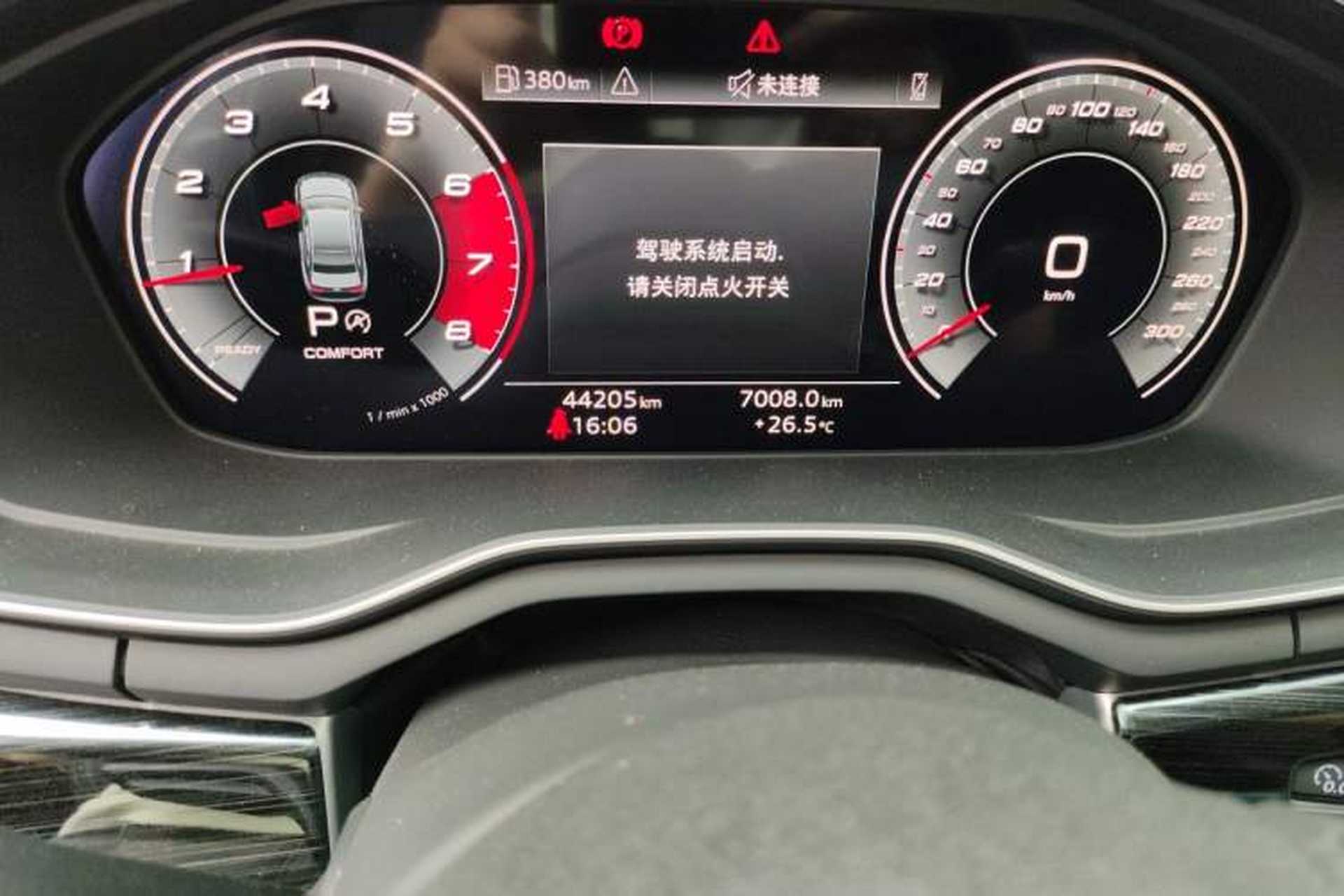 Used Audi A4L 2020 40 TFSI Fashion Dynamic Model Odometer Close Up