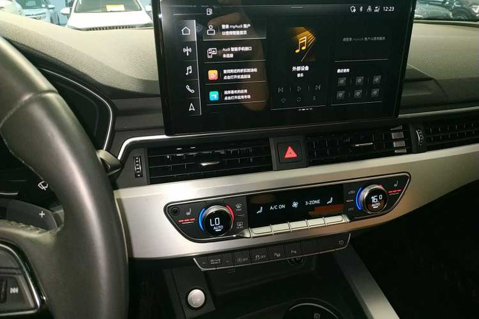 Used Audi A4L 2020 40 TFSI quattro Luxury Dynamic Model Audio And AC Panel