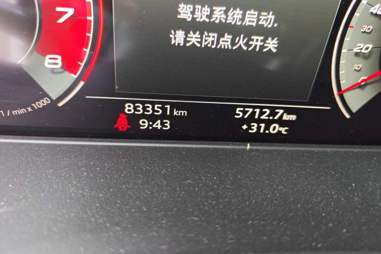 Used Audi A4L 2020 40 TFSI Fashion Dynamic Model Odometer Close Up