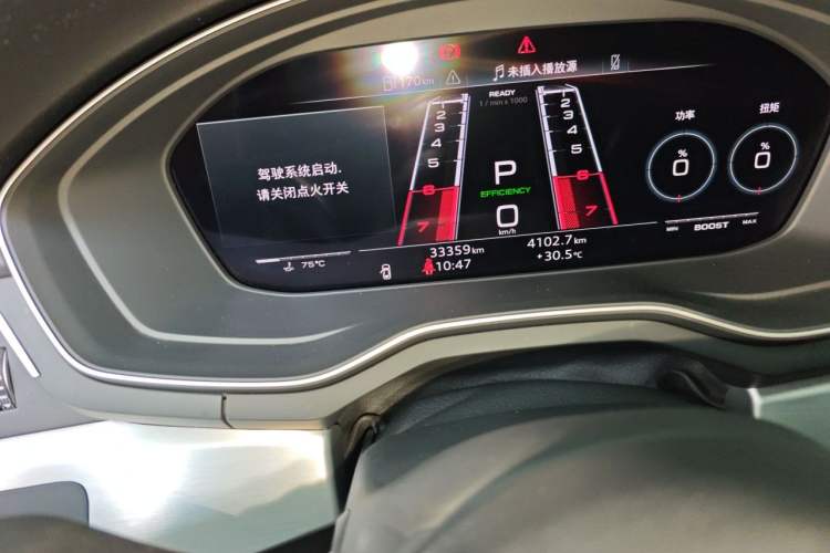 Used Audi A4L 2020 40 TFSI Fashion Dynamic Model Odometer Close Up