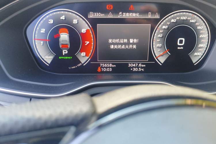 Used Audi A4L 2020 40 TFSI Fashion Dynamic Model Odometer Close Up