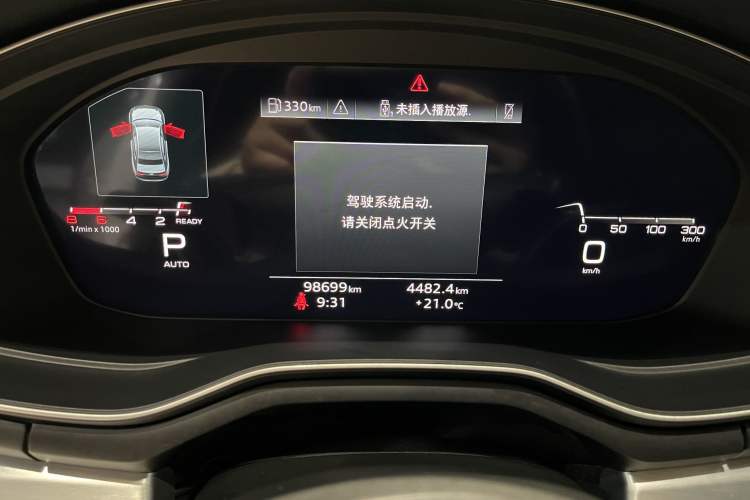 Used Audi A4L 2020 40 TFSI Fashion Dynamic Model Odometer Close Up