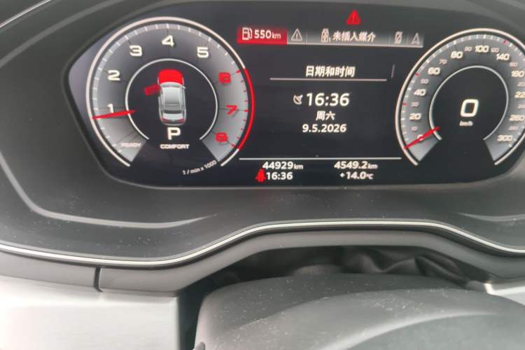 Used Audi A4L 2020 40 TFSI Fashion Dynamic Model Odometer Close Up