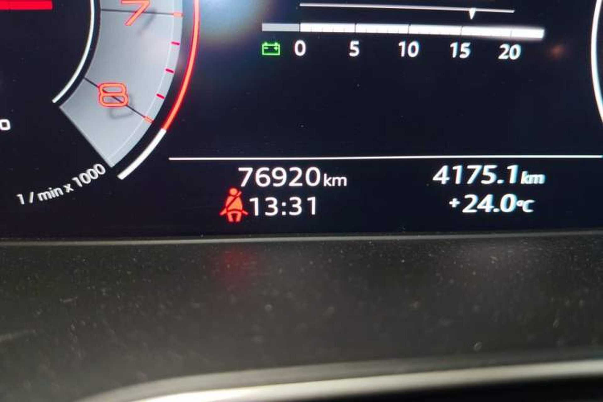 Used Audi A4L 2020 40 TFSI Fashion Dynamic Model Odometer Close Up