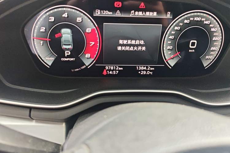 Used Audi A4L 2020 40 TFSI Fashion Dynamic Model Odometer Close Up