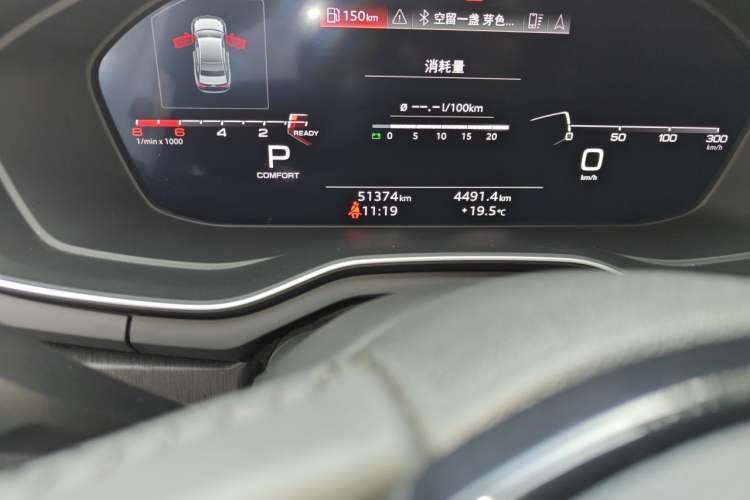 Used Audi A4L 2020 40 TFSI Luxury Prestige Edition Odometer Close Up