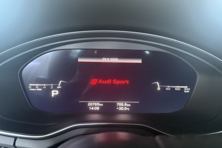 Used Audi A4L 2020 45 TFSI quattro Prestige Dynamic Edition Odometer Close Up