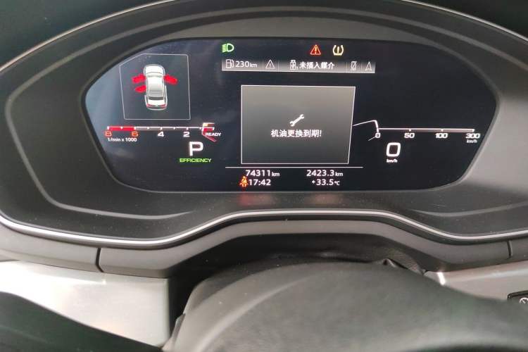 Used Audi A4L 2020 40 TFSI Fashion Dynamic Model Odometer Close Up