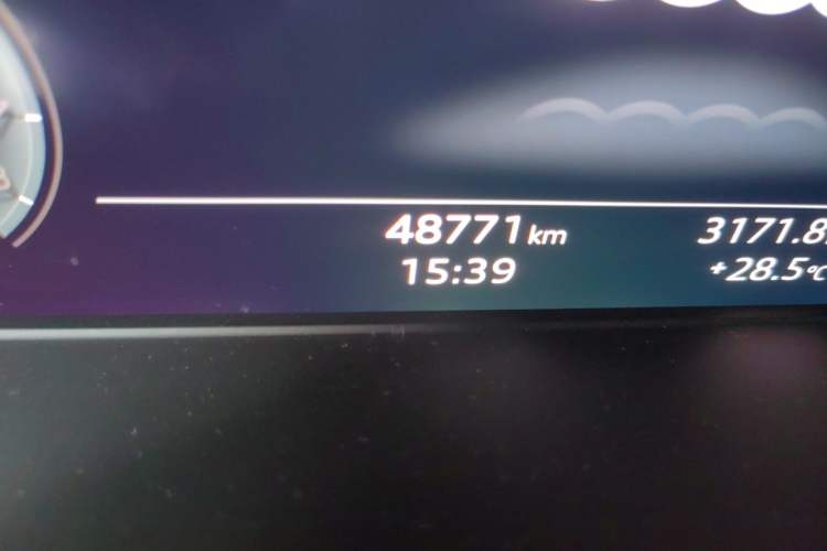 Used Audi A4L 2020 40 TFSI Fashion Dynamic Model Odometer Close Up