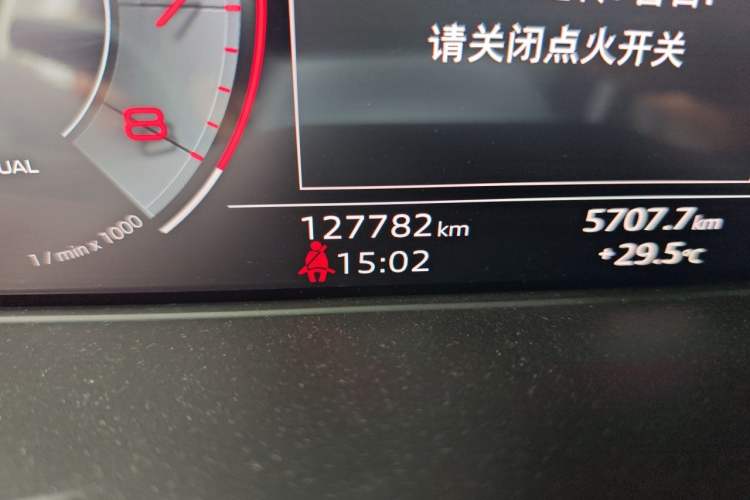 Used Audi A4L 2020 40 TFSI Fashion Dynamic Model Odometer Close Up